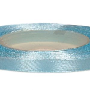 Wstążka satynowa 6 mm x 32 m | Błękitna