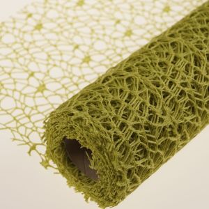 Siatka koronka  48 cm x 4,5 m – Oliwkowy
