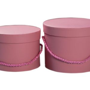 Flower box 2 szt. – Ciemny róż