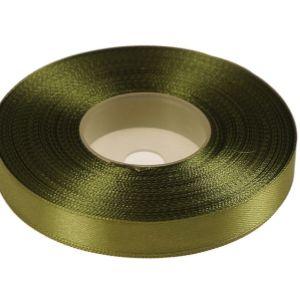 Wstążka satynowa 12mm x 32m | Oliwkowy
