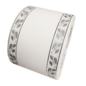 Szarfa pogrzebowa 8cm x 50y srebno-szara