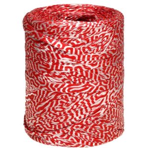 Rafia włoska malinowo srebrna – R3838