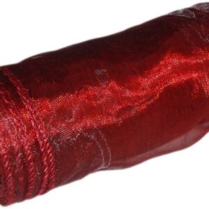 Organza 12 cm x 9 m | 5091 - Bordowy