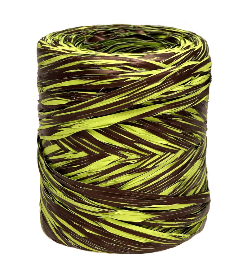 Rafia włoska brązowo-zielona - R290