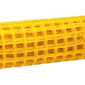 Siatka lniana 50 cm x 5 m - żółta 007