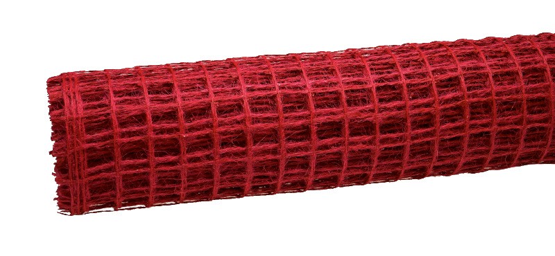 Siatka lniana 50 cm x 5 m - bordowa 021