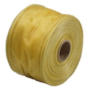 Organza wstążka - 6 cm x 25 m | Miodowy