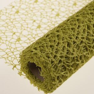 Siatka koronka plastikowa 48 cm x 5y - Oliwkowy