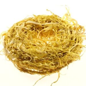 Drucik opleciony rafią | Kolor żółty