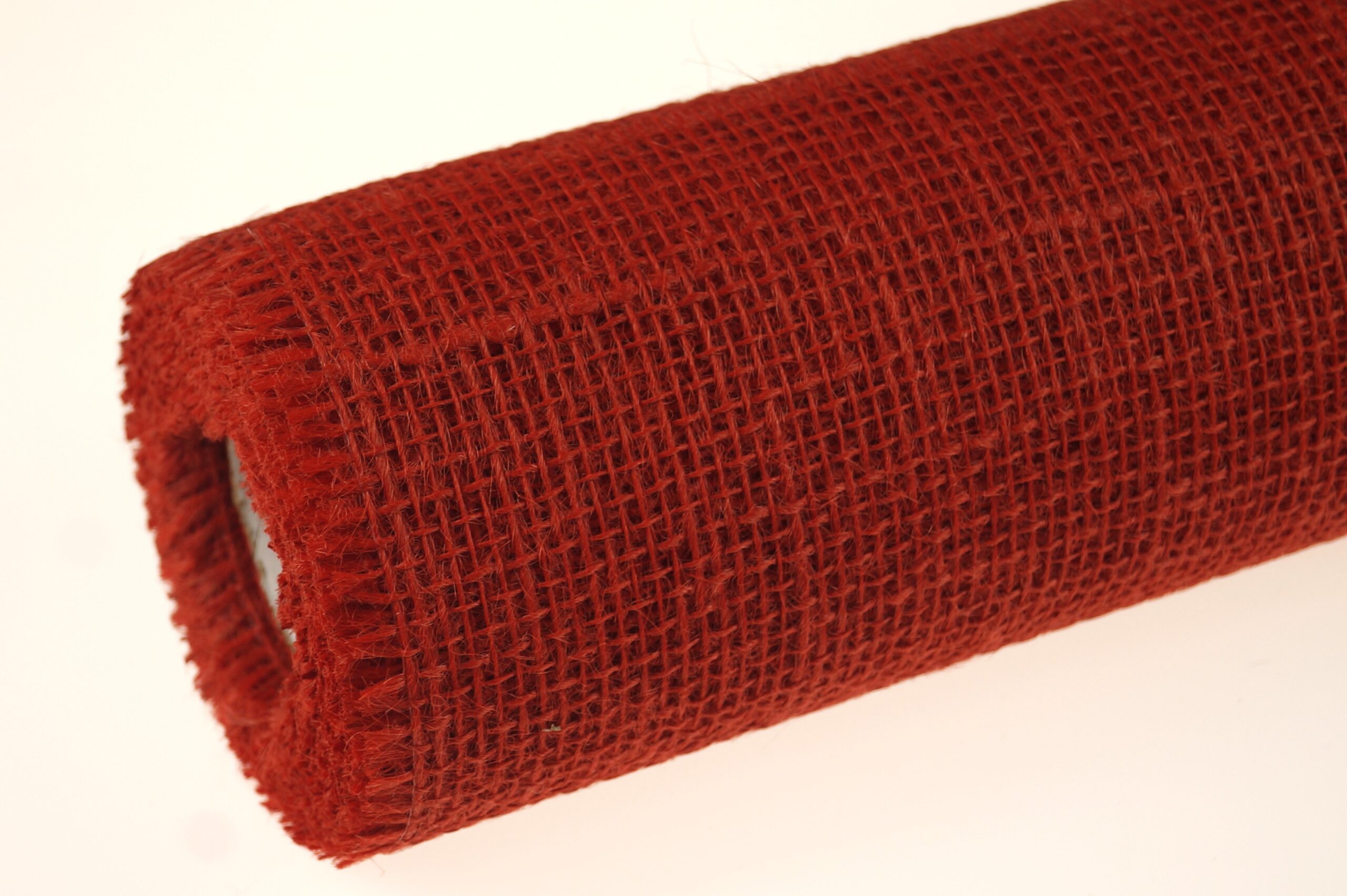 Tkanina jutowa - 50 cm x 5 m | Kolor czerwony