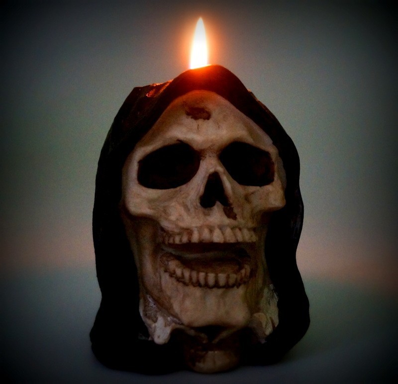 Czaszka na 1 świeczkę T-LIGHT