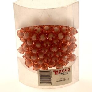 Korale ozdobne - kryształki z białym wypełnieniem - 100 szt./op.