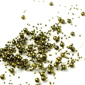 Korale ozdobne - 130 cm - Ciemnozielony - 5 szt./op.