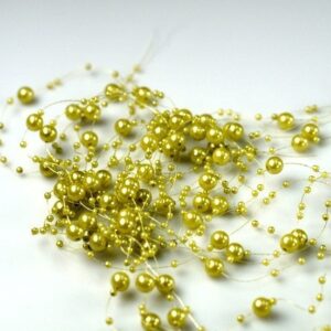 Korale ozdobne - 130 cm - Oliwkowy - 5 szt./op.