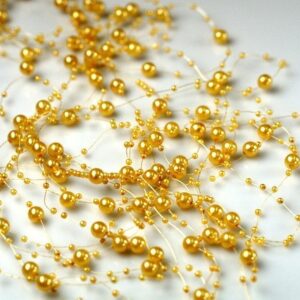 Korale ozdobne - 130 cm - Złoty - 5 szt./op.