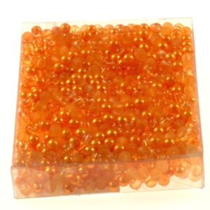Korale ozdobne - pomarańczowe - 350 szt./op.