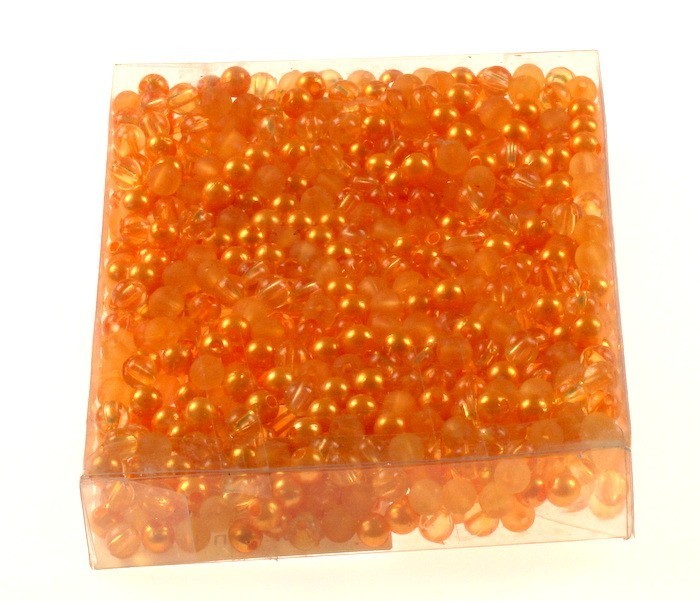 Korale ozdobne - pomarańczowe - 350 szt./op.