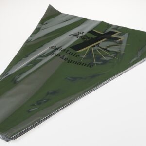 Rożek foliowy metalizowany pogrzebowy "5" - 12cm x 48cm x 62cm - 50 szt.