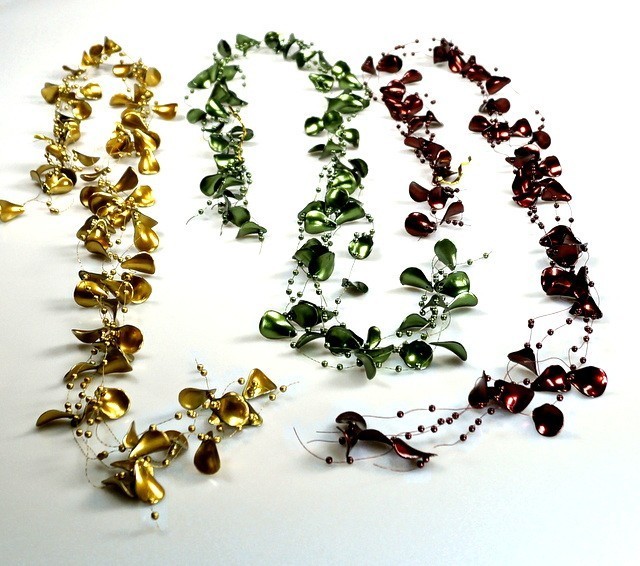 Płatki ozdobne - 130 cm - Bordowe - 5 szt./op.