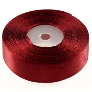 Wstążka satynowa 25mm x 32m | Bordowy