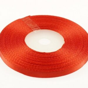 Wstążka satynowa 6mm x 32m | Czerwony