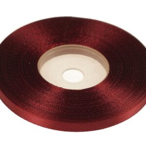 bordowa wstążka satynowa 6 mm x 32 m