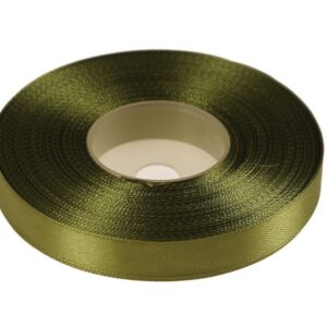 oliwkowa wstążka satynowa 12 mm x 32 m