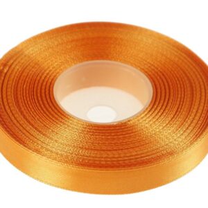 pomarańczowa wstążka satynowa 12 mm x 32 m