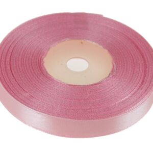 różowa wstążka satynowa 12 mm x 32 m