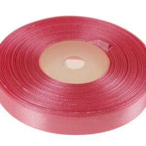 różowa wstążka satynowa 12 m x 32 m
