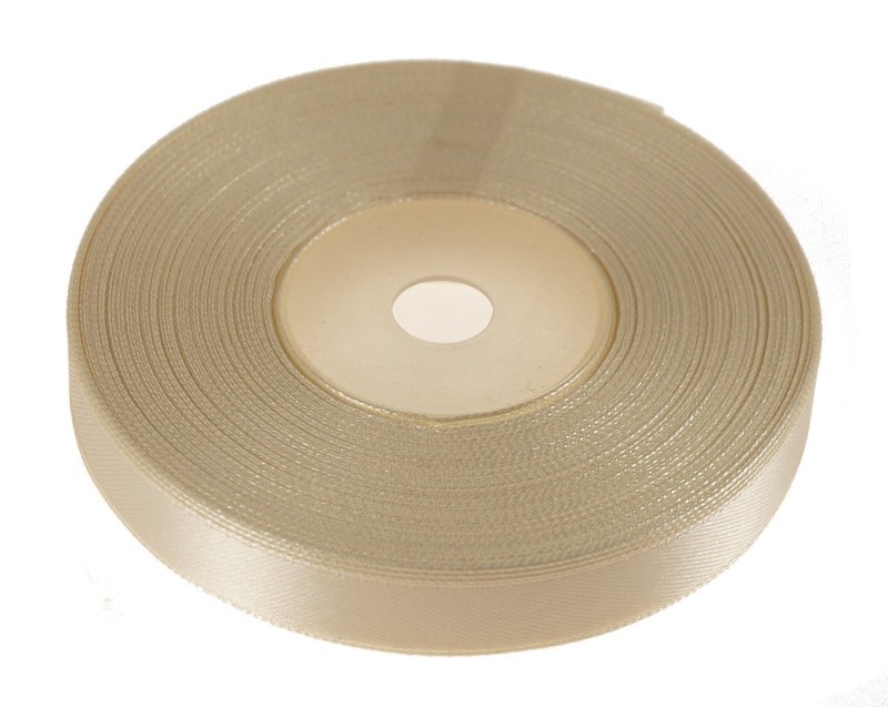 wstążka satynowa ekri 12mm x 32 m