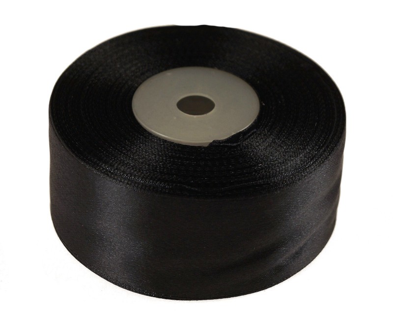 Wstążka satynowa 38 mm x 32 m |Czarny