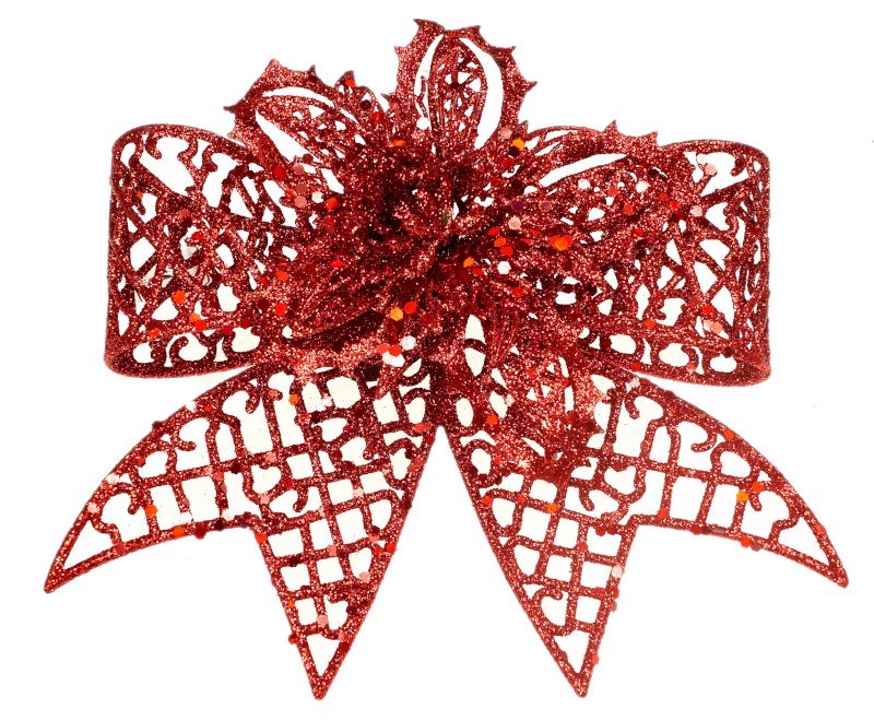 Kokarda brokatowa-czerwona