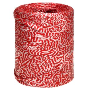 Rafia włoska malinowo srebrna - R3838