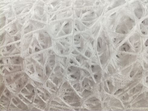Siatka koronka plastikowa 48 cm x 5y - Biały