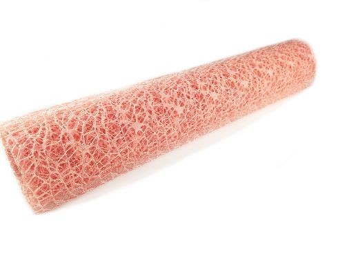 Siatka koronka plastikowa 48 cm x 5y - Łosoś