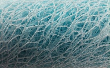 Siatka koronka plastikowa 48 cm x 5y - Jasny niebieski