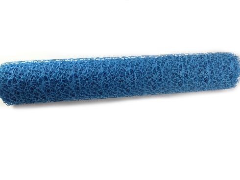 Siatka koronka plastikowa 48 cm x 5y - Niebieski