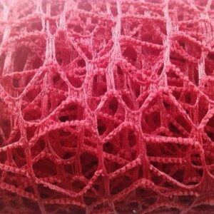 Siatka koronka plastikowa 48 cm x 5y - Czerwony