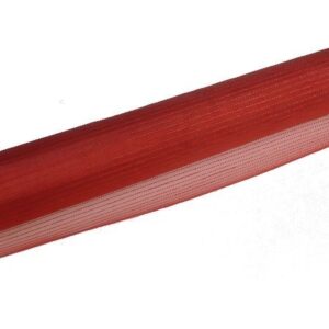 Organza prążkowana- czerwona