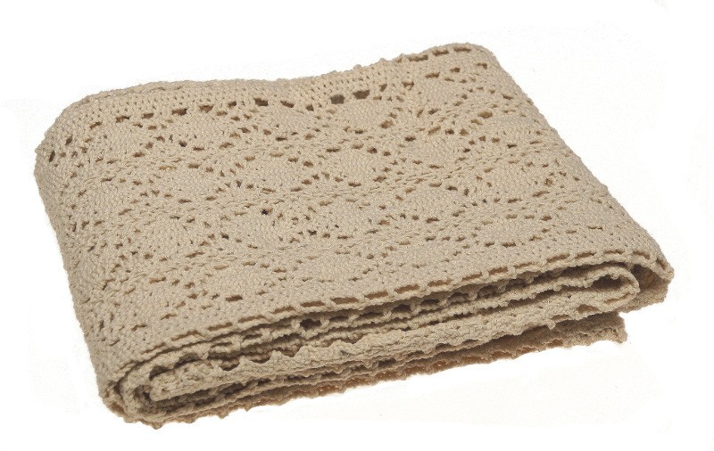 Bieżnik koronkowy - ekri