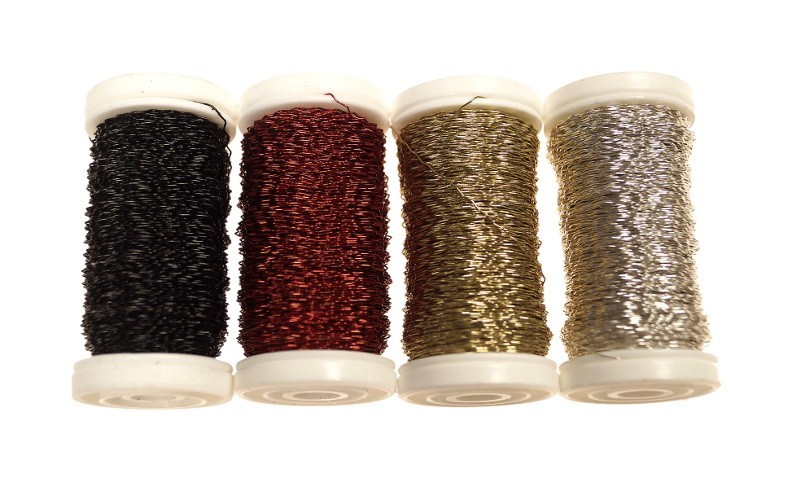 Drucik florystyczny karbowany - srebrny