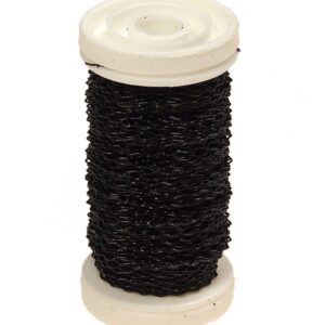 Drucik florystyczny karbowany - czarny