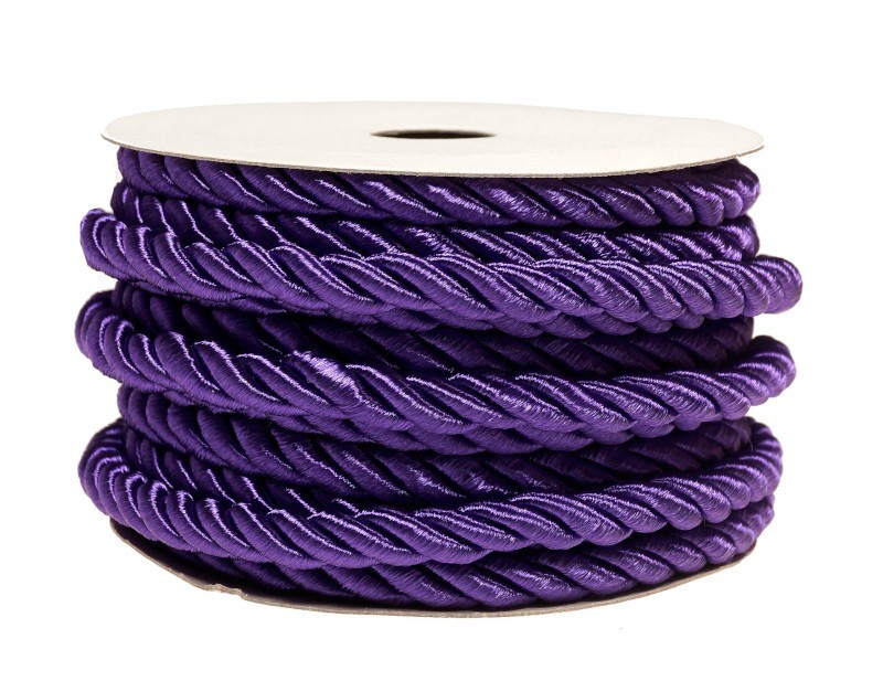 Sznurek ozdobny - fioletowy