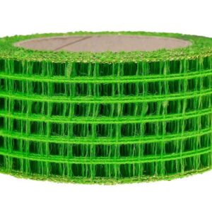 Wstążka kratka 5 cm x 10 m - zielona