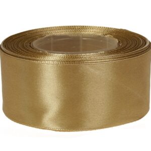 Wstążka satynowa 40 mm x 32 m | złoty