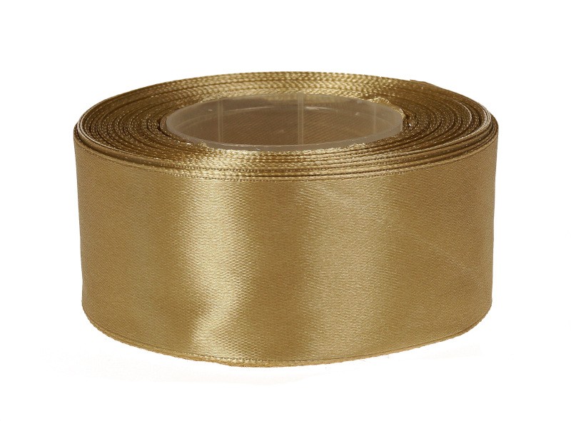 Wstążka satynowa 40 mm x 32 m | złoty