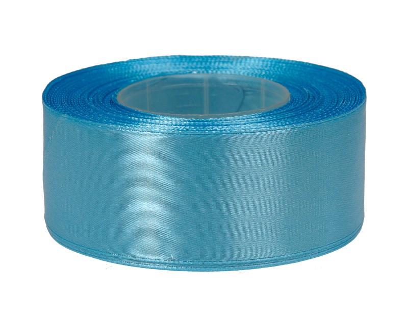 Wstążka satynowa 40 mm x 32 m |niebieski