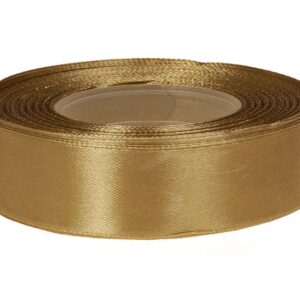 Wstążka satynowa 25 mm x 32 m | złoty