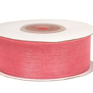 Wstążka szyfonowa 25 mm x 25 y - różowa